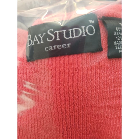 Bay Studio Women's XL Linen Cotton Nylon Pullover Sweater PINK - Picture 9 of 9